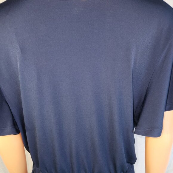 Michael Kors, wrap, blouse, corset, navy blue, size L - Picture 4 of 15